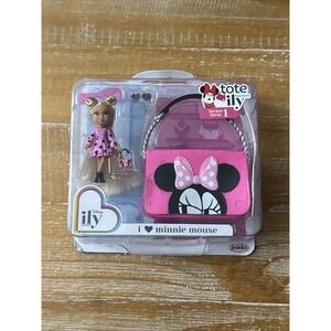 Disney ILY 4Ever Tote Teenies I ❤️ MINNIE MOUSE (Pink) Mini Doll & Purse NEW